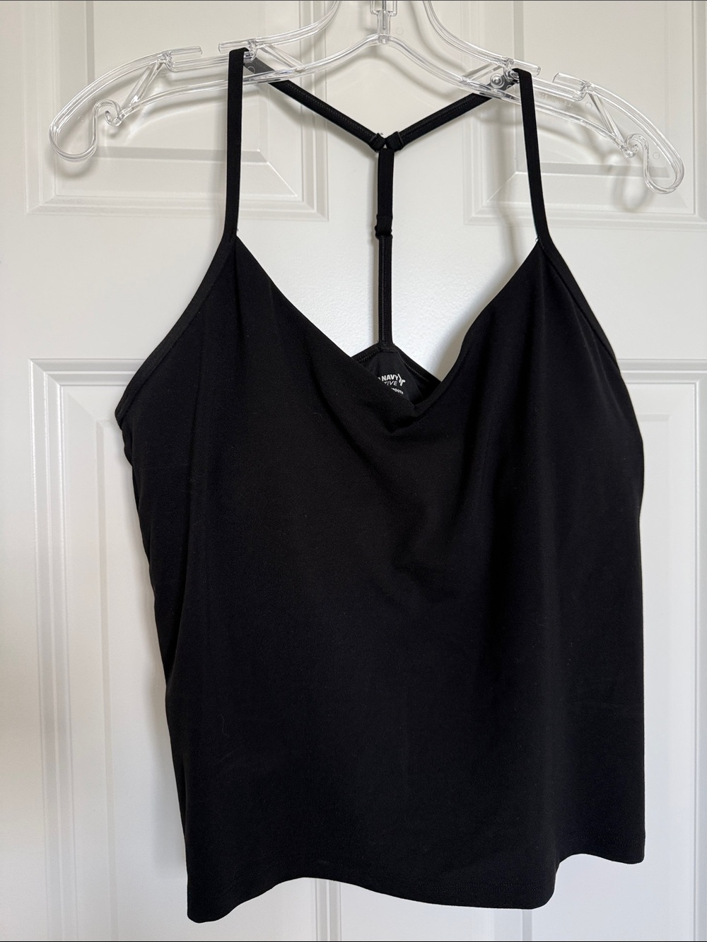 Old Navy Black Strappy Cami Sports Bra Tank